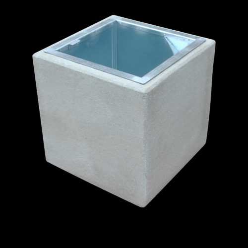 Kosz betonowy kwadratowy 50x50x50 cm kod 189