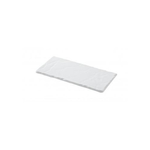 BASALT talerz prostokątny 25x12 cm biały