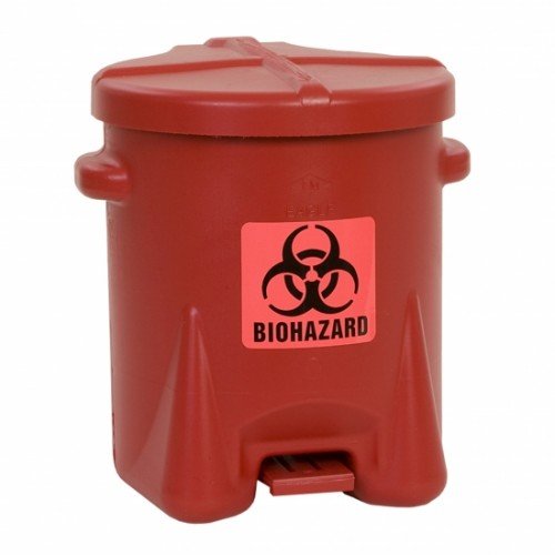 Pojemnik kosz niebezpieczne biologicznie odpady i krew Biohazardous