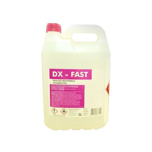 Płyn do dezynfekcji powierzchni na bazie alkoholu etylowego 5 l dx fast