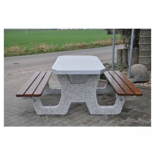 Stół parkingowy betonowy ławostół 200x200x78 cm 504b