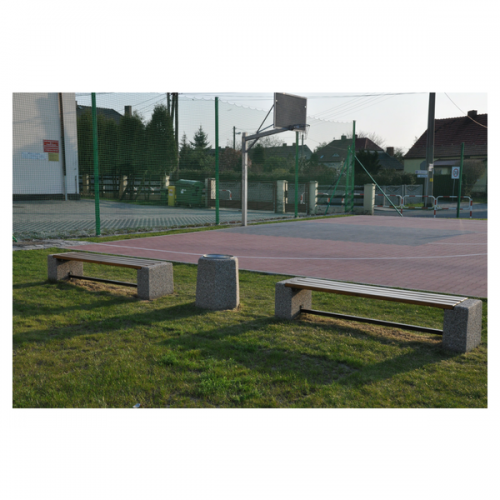 Ławka betonowa miejsko parkowa bez oparcia 200×53 cm