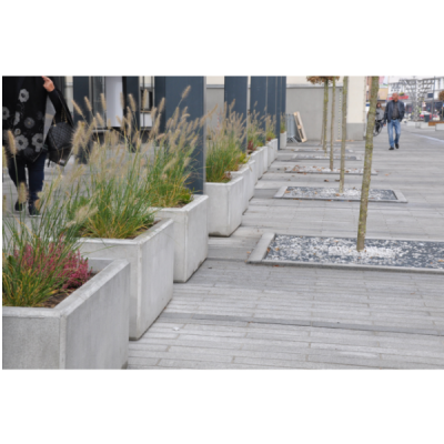 Donica betonowa prostokątna 100x50x45 miejska ogrodowa