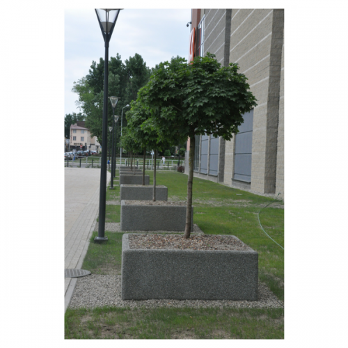 Donica betonowa kwadratowa miejska 150x150x60 cm