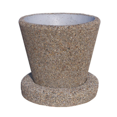 Donica betonowa okrągła miejska 80×73 cm filiżanka