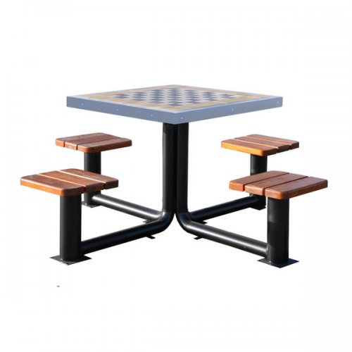 Metalowy stół do gry w szachy chińczyka 200x200x81 cm