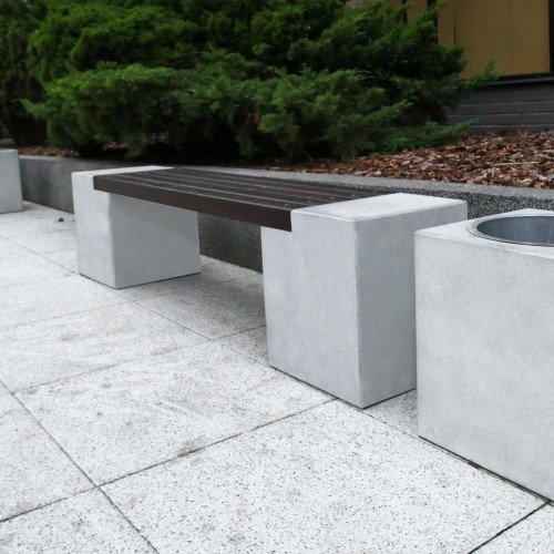 Ławka betonowa beton architektoniczny DECO 2 bez oparcia 190x45 cm