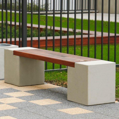 Ławka betonowa beton architektoniczny DECO 2 bez oparcia 190x45 cm