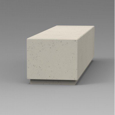 Siedzisko ławka z betonu architektonicznego bez oparcia DECO 200x50 cm