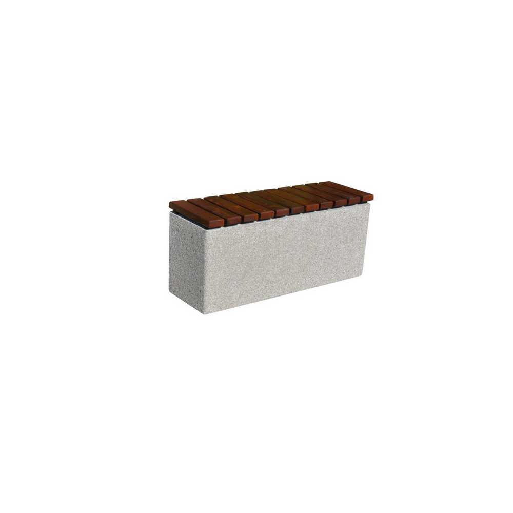 Ławka betonowa bez oparcia 125×41 h 55 cm kod: 451