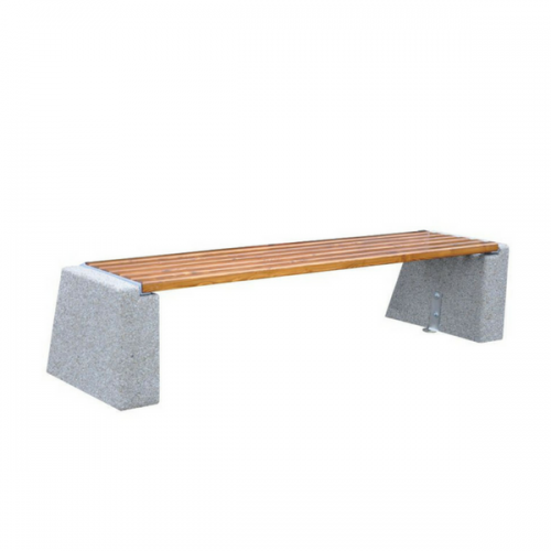 Ławka betonowa bez oparcia miejska 197×44 wys. 45 kod: 452b