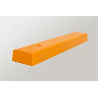 Odbojnik płaskiej powierzchni kształt D 490mm, 40x80mm pomarańczowy
