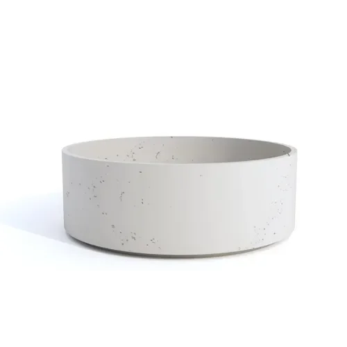 Donica betonowa Sirkel-XL ∅100 X 35 cm biała