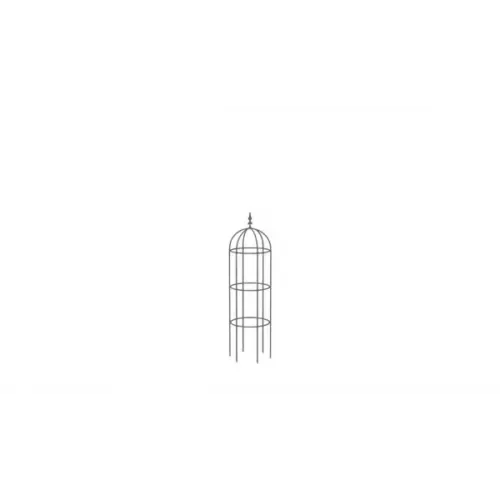 Obelisk ogrodowy „120” wys. 120 cm srebrno-czarny