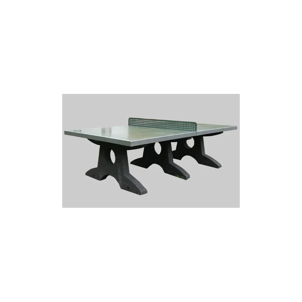 Stół do gry w ping-ponga zielony betonowy blat szlifowany 274x152x76 cm