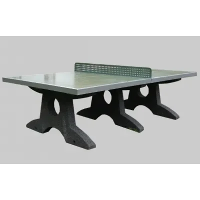 Stół do gry w ping-ponga zielony betonowy blat szlifowany 274x152x76 cm