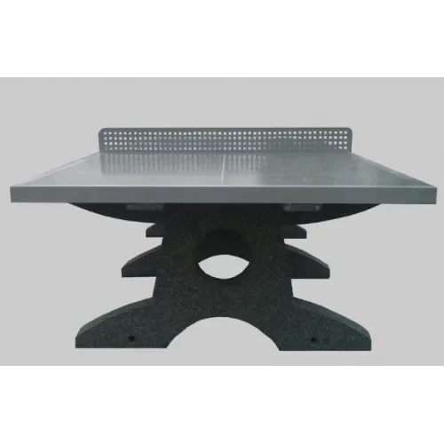 Stół do gry w ping-ponga szary betonowy szlifowany blat 274x152x76 cm