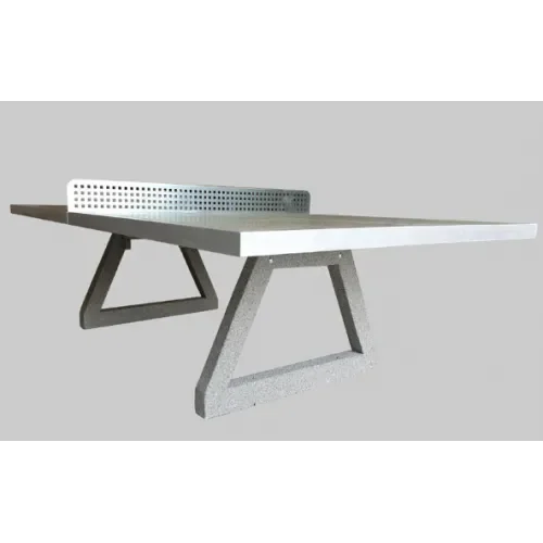 Stół do gry w ping-ponga szary betonowy parkowy szlifowany blat 274x152x76 cm
