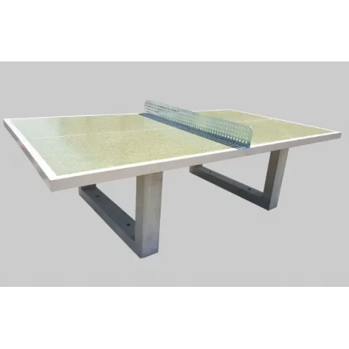 Stół do gry w ping-ponga zielony betonowy parkowy szlifowany blat 274x152x76 cm