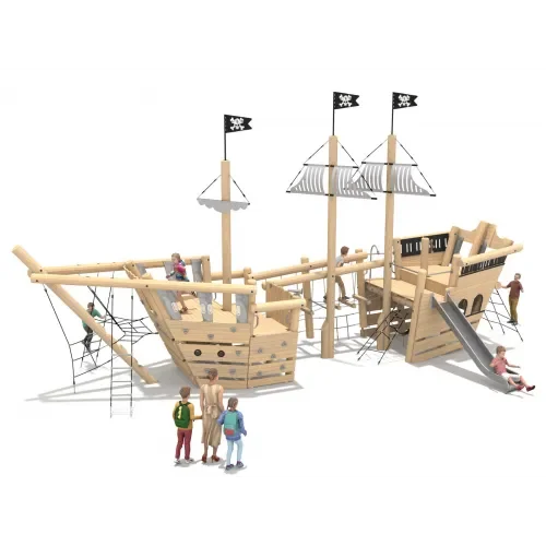 Statek duży na plac zabaw 1255 x 574 cm h 640 cm zestaw