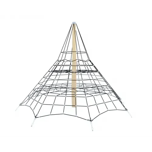 Piramida linowa linarium na plac zabaw 587 x 587 cm h 437 cm