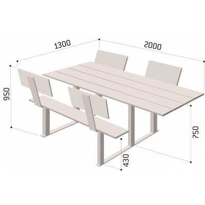 Stół piknikowy Ryga