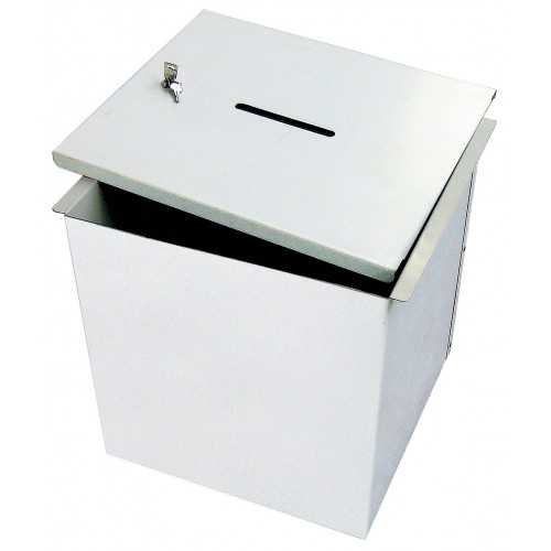 Urna wyborcza do głosowania metalowa 40x40x40 cm