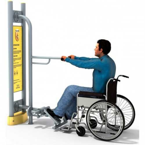 Dla niepełnosprawnych ED 03 B przyciskacz nóg i pylon