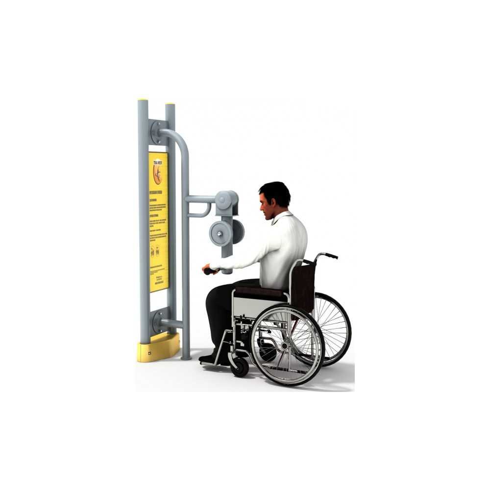 Dla niepełnosprawnych ED 07 A trenażer ramion niski pylon