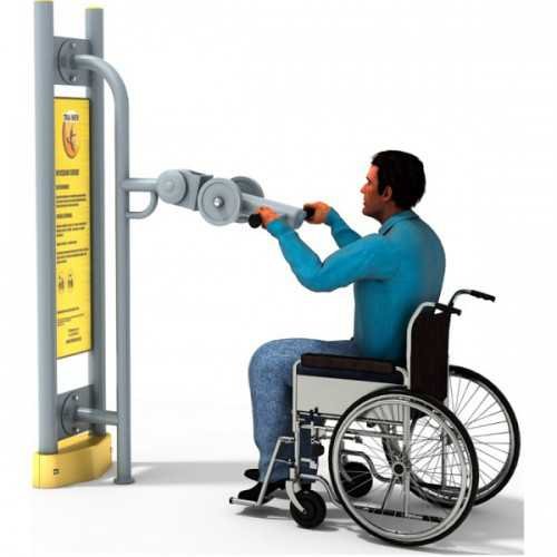 Dla niepełnosprawnych ED 07 B trenażer ramion wysoki pylon