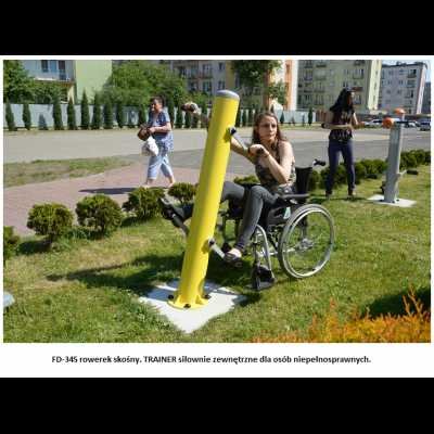 Dla niepełnosprawnych FD 345 rowerek skośny słup