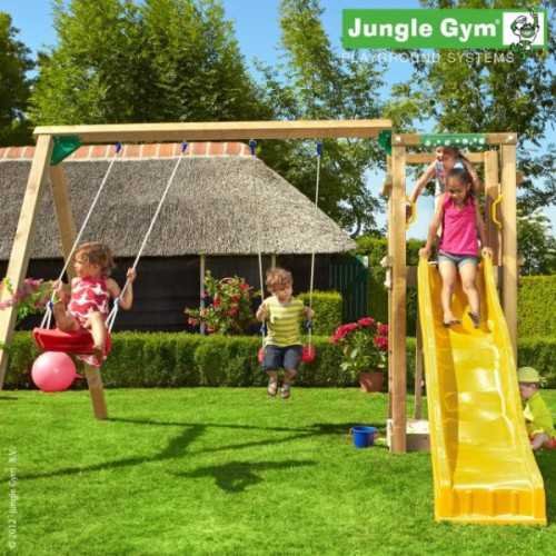 Drewniana kombinacja placu zabaw Jungle Gym TWINTOWER