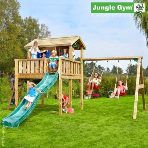 Drewniana kombinacja placu zabaw Jungle Gym TIGER