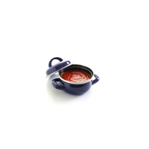Garnek emaliowany do zup i sosów  z pokrywką